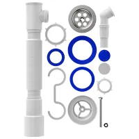 Sifon pentru lavoar Aquant F303-60-MR 50 mm / Inox photo 2