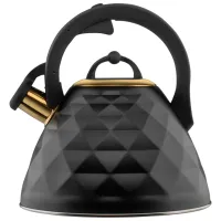 Ceainic Tadar Crystal 3l Oțel inoxidabil / Plastic / Black-Gold photo 2