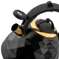 Ceainic Tadar Crystal 3l Oțel inoxidabil / Plastic / Black-Gold photo 4