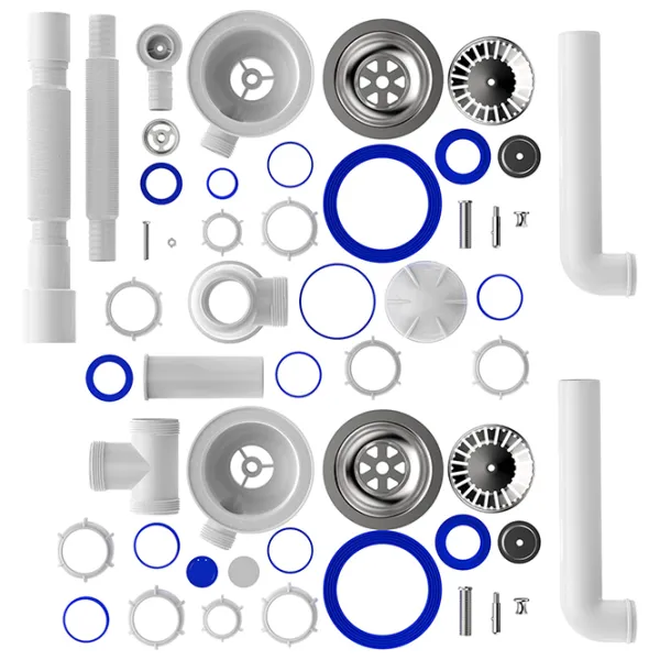 Sifon pentru lavoar Aquant D0139-12-MR 113 mm / Inox photo 2