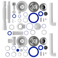 Sifon pentru lavoar Aquant D0139-12-MR 113 mm / Inox photo 2