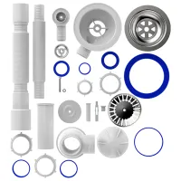 Sifon pentru lavoar Aquant AB0139-20-MR 90 mm / Inox photo 3