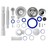 Sifon pentru lavoar Aquant B0139-20-MR 113 mm / Inox photo 3
