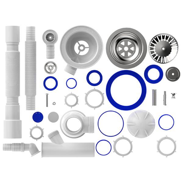 Sifon pentru lavoar Aquant B0140-20-MR 113 mm / Inox photo 2