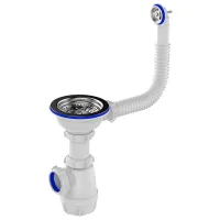 Сифон для раковины Aquant B0142-29-MR 113 мм / нерж. сталь 