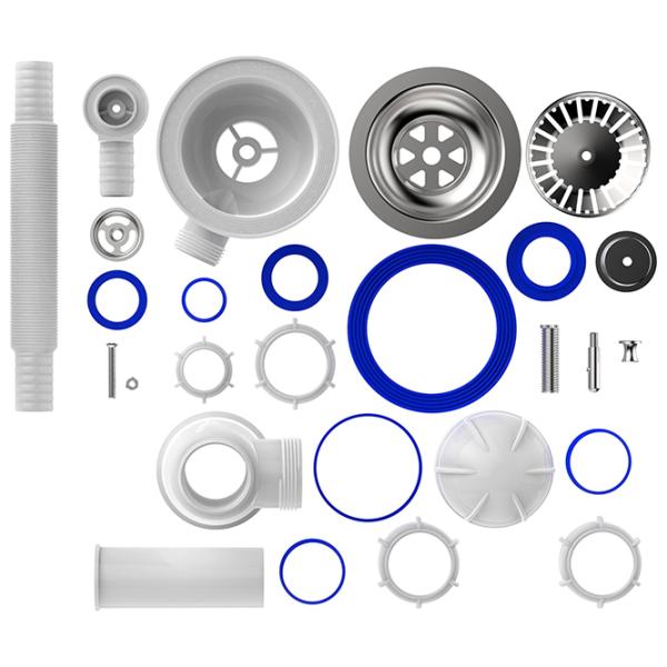 Sifon pentru lavoar Aquant B0142-29-MR 113 mm / Inox photo 3