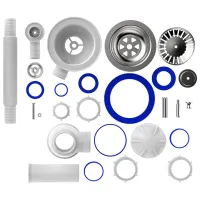 Sifon pentru lavoar Aquant B0142-29-MR 113 mm / Inox photo 3