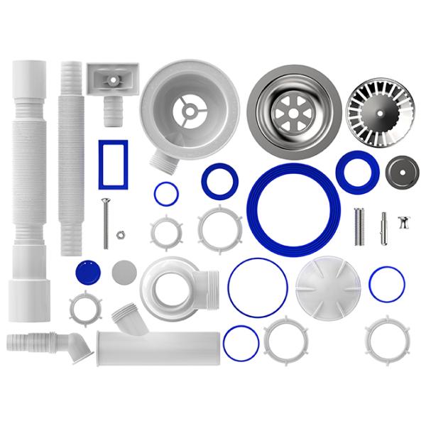 Sifon pentru lavoar Aquant B0147-20-MR 113 mm / Inox photo 2