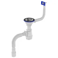 Сифон для раковины Aquant B0148-20-MR 113 мм / нерж. сталь 