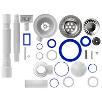Sifon pentru lavoar Aquant B0148-20-MR 113 mm / Inox photo 2