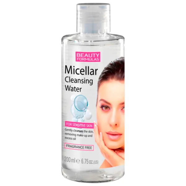 Лосьон для снятия макияжа с глаз Beauty Formulas Micellar Cleansing Water Мицеллярная вода / 200 мл photo 1