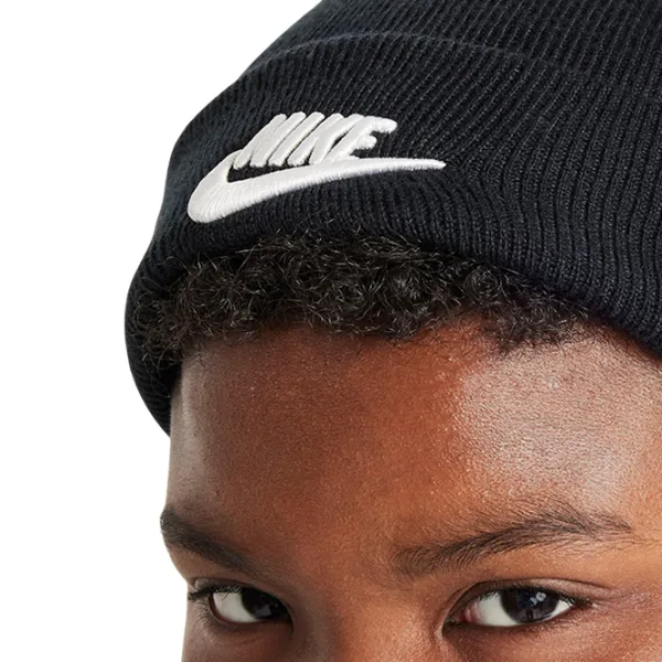Căciulă pentru copii Nike Peak Beanie Tc Futura Black photo 4 Căciulă pentru copii Nike Peak Beanie Tc Futura Black photo 4
