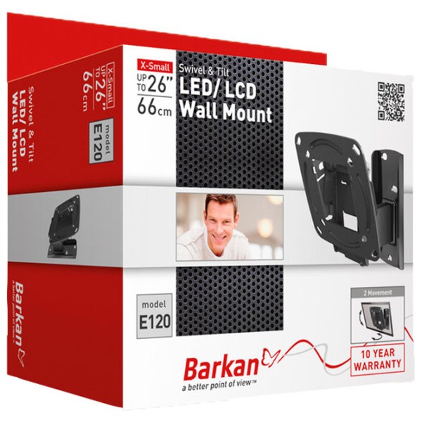 Кронштейн ТВ Barkan E120 VESA 100 x 100 мм photo 3 Кронштейн ТВ Barkan E120 VESA 100 x 100 мм photo 3