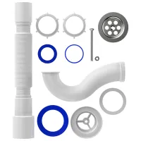 Sifon pentru lavoar Aquant V145-45-MR 50 mm / Inox photo 3