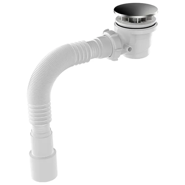 Сифон для ванны Aquant V505-40-MR 60 мм / нерж. сталь  photo 1