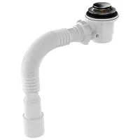 Сифон для ванны Aquant V465-40-MR 65 мм / нерж. сталь 