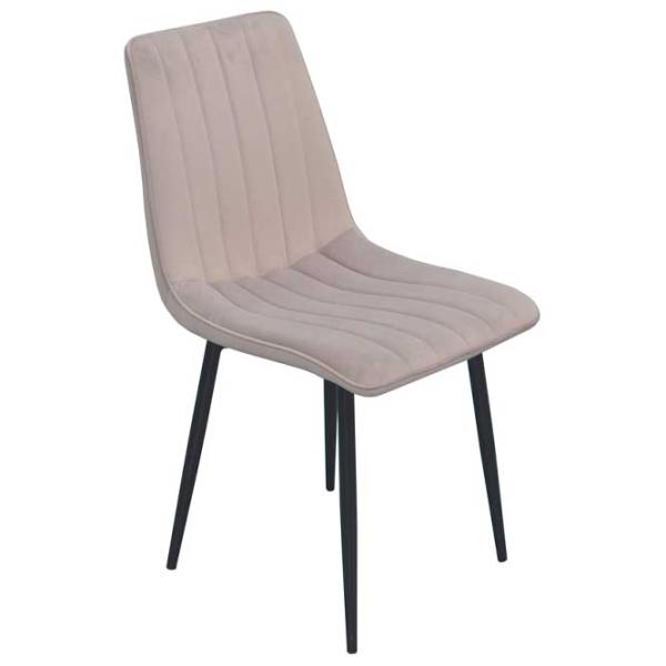 Scaun de bucătărie Evelin XR-154 B Velur/ Light Gray  photo 1