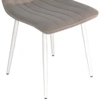 Scaun de bucătărie Evelin XR-154 Wh Velur/ Light Gray White photo 5