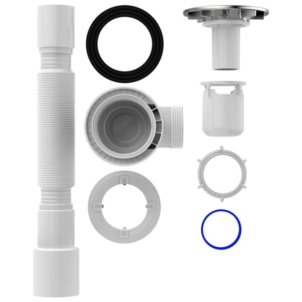Sifon pentru cada-duș Aquant V515-40-MR 50 mm / Inox photo 2