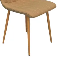 Scaun de bucătărie Evelin XR-154 WO Pânză de iută/ Brown Brown photo 4