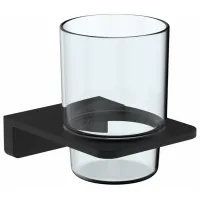 Pahar pentru periuțe de dinți Volle Solo Oțel inoxidabil / Black / Pe perete