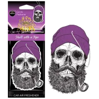 Aromatizator auto Aroma Car Cellulose Skull with a Pipe / / pe oglindă