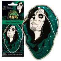 Aromatizator auto Aroma Car Cellulose Diamond Girl Green / / pe oglindă