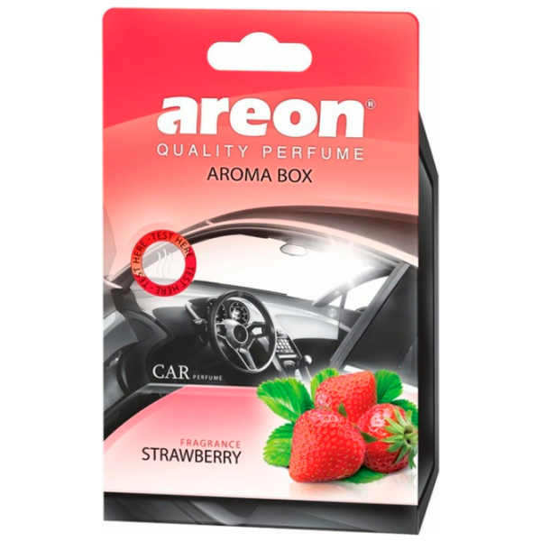 Ароматизатор для авто Areon Aroma Box Клубника / / Приборная панель в авто photo 1 Ароматизатор для авто Areon Aroma Box Клубника / / Приборная панель в авто photo 1