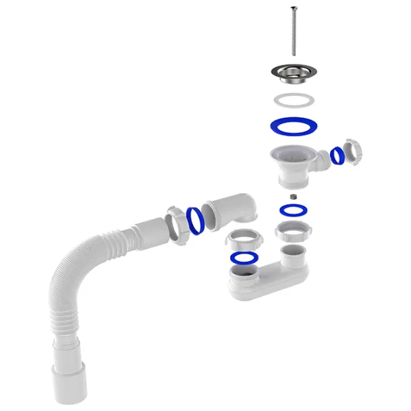 Sifon pentru cada-duș Aquant V645-40-MR 50 mm / Inox photo 2