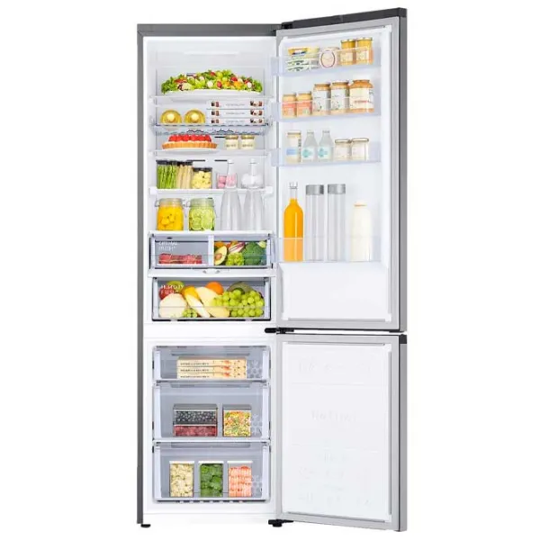Frigider Samsung RB38C676DSA/EF cu congelator jos 390 l / 203 cm / Silver photo 6