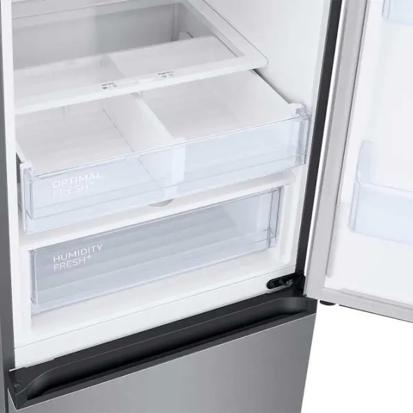 Frigider Samsung RB38C676DSA/EF cu congelator jos 390 l / 203 cm / Silver photo 8
