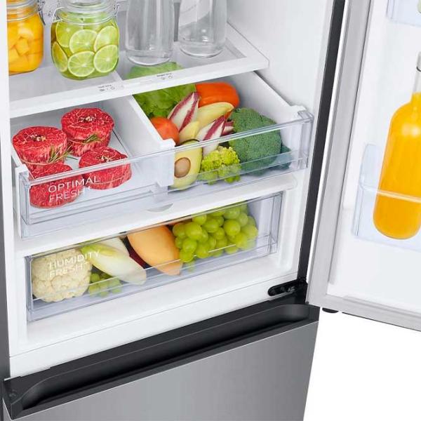 Frigider Samsung RB38C676DSA/EF cu congelator jos 390 l / 203 cm / Silver photo 9