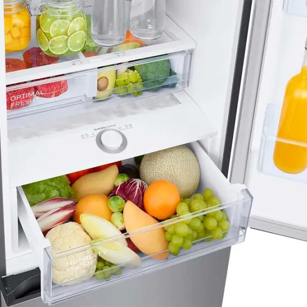 Frigider Samsung RB38C676DSA/EF cu congelator jos 390 l / 203 cm / Silver photo 10