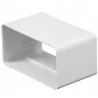 Соединитель воздуховода Awenta KP55-21  Пластик / Белый