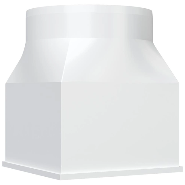 Conector de aeroduct ERA 1212СП12,5КП  Plastic / White photo 1 Conector de aeroduct ERA 1212СП12,5КП  Plastic / White photo 1