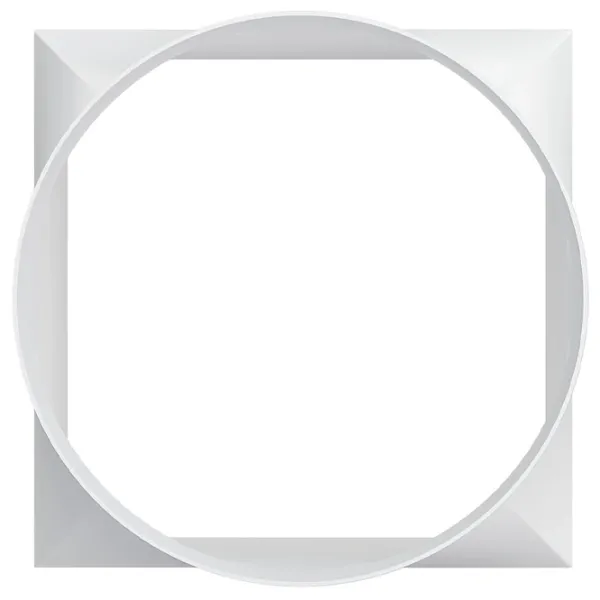 Conector de aeroduct ERA 1212СП12,5КП  Plastic / White photo 2 Conector de aeroduct ERA 1212СП12,5КП  Plastic / White photo 2