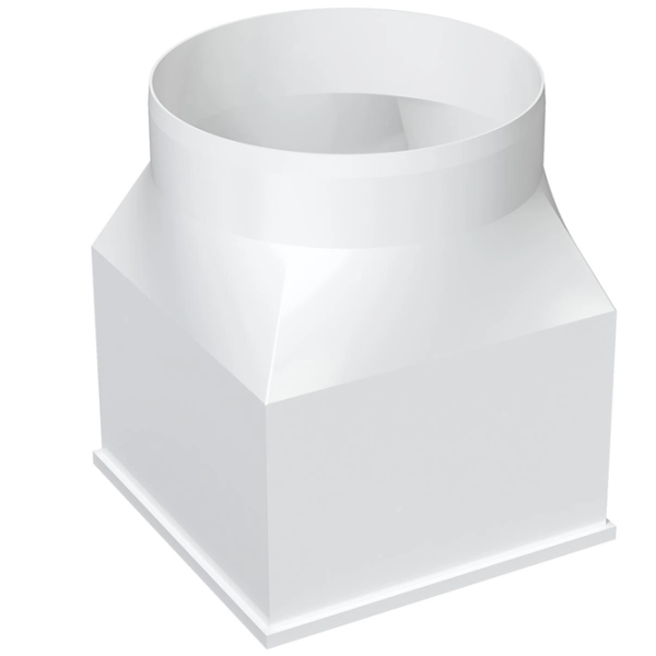 Conector de aeroduct ERA 1212СП12,5КП  Plastic / White photo 3 Conector de aeroduct ERA 1212СП12,5КП  Plastic / White photo 3