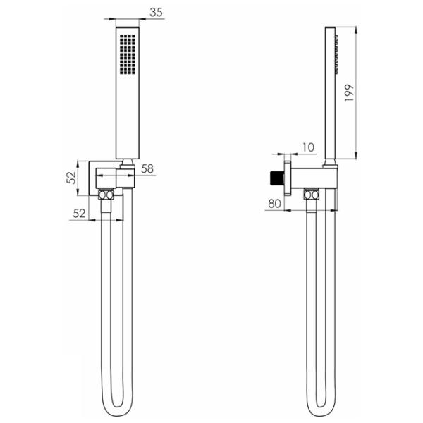 Set pentru duș Volle Cascada B65 Metal /  photo 2