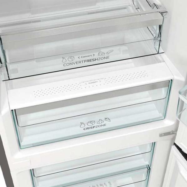 Frigider Gorenje NRK619CA2XL4 cu congelator jos 400 l / 185 cm / Inox photo 6