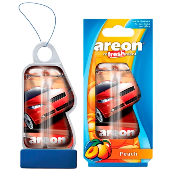 Ароматизатор для авто Areon Liquid Peach / 5 мл / на зеркале photo 1