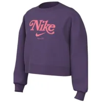 Толстовка для девочек Nike Nsw Trend Fleece Cropped Crew M / Пурпурный