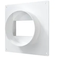 Conector de aeroduct ERA 511SK10NP Plastic / White photo 4