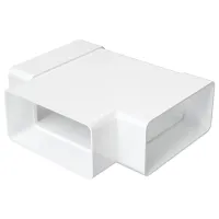 Соединитель воздуховода ЭРА 511ТПП  Пластик / Белый