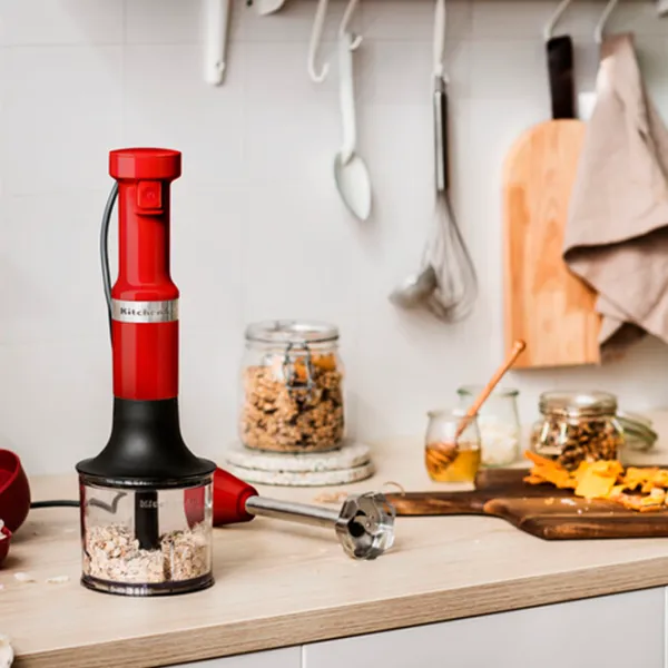 Blender de mână KitchenAid 5KHBV83EER 180 W / Red photo 5