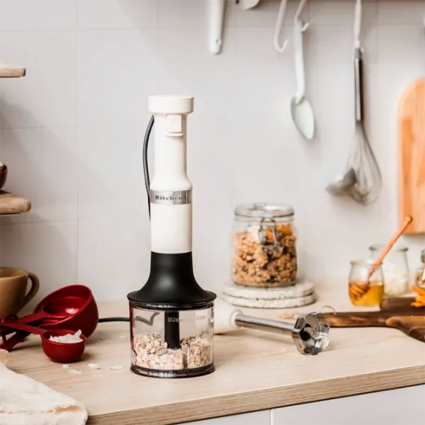 Blender de mână KitchenAid 5KHBV83EAC 180 W / Cream photo 4