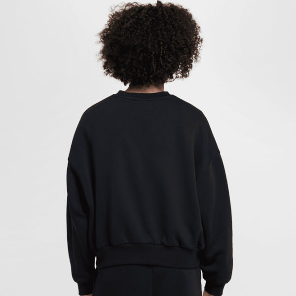 Толстовка для девочек Nike Nsw Club Fleece Boxy Crew Gx Star M / Черный photo 2 Толстовка для девочек Nike Nsw Club Fleece Boxy Crew Gx Star M / Черный photo 2