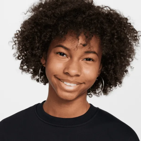 Толстовка для девочек Nike Nsw Club Fleece Boxy Crew Gx Star M / Черный photo 4 Толстовка для девочек Nike Nsw Club Fleece Boxy Crew Gx Star M / Черный photo 4
