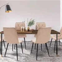 Scaun de bucătărie AG PIADO Stofă/ Beige Black photo 5