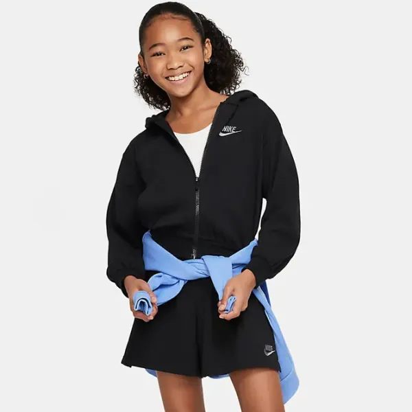 Ветровка для девочек Nike G Nsw Fz Hdy Jsy Lbr XL / Черный photo 2 Ветровка для девочек Nike G Nsw Fz Hdy Jsy Lbr XL / Черный photo 2