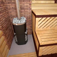 Sobă pentru saună Teplodar РУСЬ-СЕТКА-12 Л Închis / 1200 W / 6 - 12 m³ photo 2